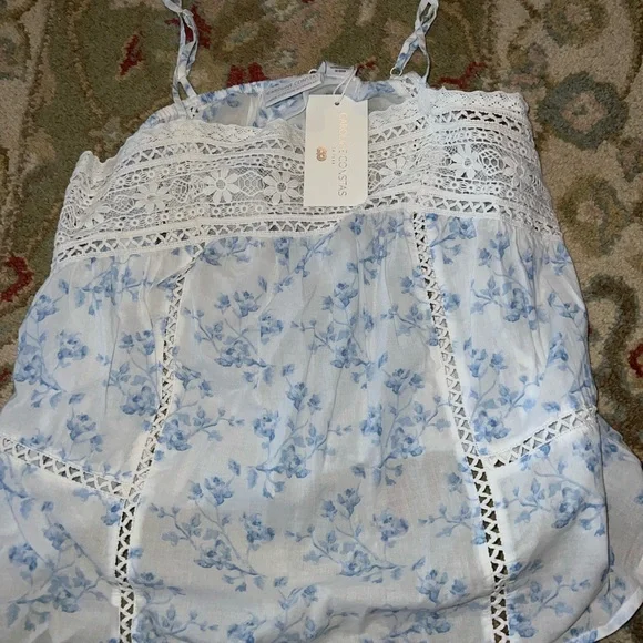 NWT Caroline Constas New York Floral Lace Trim Cami and Shorts Set - Picture 2 of 6